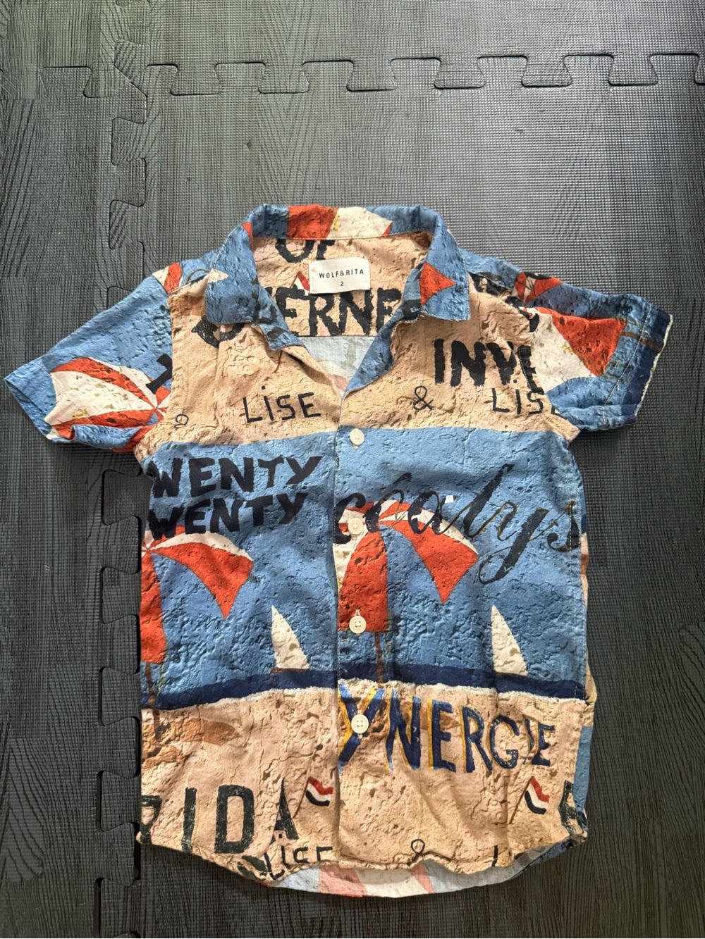 Wolf& Rita toddler multicolor short sleeve shirt